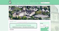 Desktop Screenshot of goetheschule-essen.de