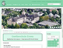 Tablet Screenshot of goetheschule-essen.de